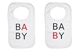 Twins Baby Bibs (Set Of 2) Baby A and Baby B Bib Set by UKTwins