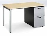 コクヨ　デルフィデスク　片袖デスク　A2　幅1000mm 天板色:P1M(ライトナチュラル)