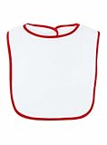 Rabbit Skins Infant Terry Snap Bib (White_Red) (ALL) by Rabbit Skins [並行輸入品]