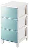 サンカ ルームス(ROOM'S) チェスト 3段 (幅34 奥行42) サンドブルー RM-S343(SBL)
