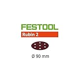 Festool Rubin 2 Sandpaper、H & L、RO 90、120グリット、50 perパック