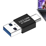 アダプタ L型 90度 直角 方向変換アダプター オス×メス、USB C から USB アダプター USB 90 度アダプター ロープロファイルL字型変換アダプタ 小型 軽量 USB C - USB アダプター | USB Aへのオスアダプター タイプC | データ同期、バッグ、ノートパソコン、充電器、財布、Uディスク、USB A - USB C アダプター