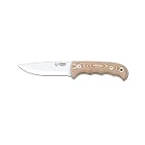 Cudeman 148 X サバイバル ナイフ ブラウン micarta ハンドル/黒ブレード 11 cm とカバー + スカーフ ロゴ削除ギフト