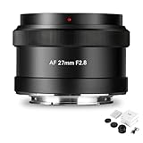 7artisans 27mm F2.8 AF APS-C Eマウント レンズ 大口径 55.6°画角 単焦点レンズ 固定フォーカス デクリック カメラNEX-5R NEX-5N NEX-7 A6400 A6300 A6500 A6600 A7R A7RIII A7RIV A7IV A7SIII A7c A9など適用