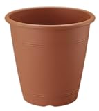 リッチェル ブローズ 丸プランター 30型 ブラウン