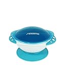 Stay Put Baby Bowls with SuctionVacuum Seal with Quick Tab Release and Snap on Lids Spill Proof 3 Co