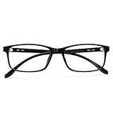 [Dollger] ブルーライトカットメガネ 伊達メガネ ブルーライトカットめがね 度なし uvカット 軽量 メンズ レディース 男女兼用 ブラック