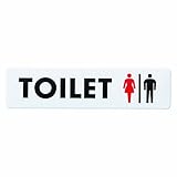 シロクマ チークサイン TOILET NP-10-2 180m/m×45m/m×2.5t 白