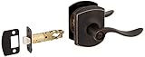 Schlage Lock Company F40ACC716GRW Accent Privacy Door Lever Set with Decorative Greenwich Rose, Aged