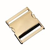 [FUSSED] 1個バックル サイドリリース 金属 ブレスレット 鞄 首輪 バンドバックル 差し込み 耐久性 DIY 金具 ハンドメイド 手芸材料 収納ケース付 (32mm, ゴールド)