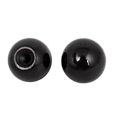 uxcell M8x25mm　ネジ　　直径40mm　円形　球状レバーノブ　2個入