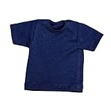 STARTIST 1/6スケールフィギュアドール服衣装Tシャツミニ半袖ハンドメイド12インチ男性女性コレクタブルアクションフィギュア用, 青