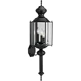 Progress Lighting P5731-31 3-Light Wall Lantern, Black [並行輸入品]