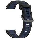 【Faygtni】GARMIN対応 Forerunner 165 / Forerunner 165 Music/Vivoactive 5対応 交換バンド 替えベルト シリコン製 柔らかい 軽量 通気性 10色オプション ブラック&ブルー
