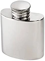 Wentworth Pewter - Small, Cute, Plain Pewter Kidney Flask,Hip Flask, Spirit Flask, Purse flask, 1oz capacity