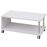 山善(YAMAZEN) キャスター付き テレビ台 幅80 ホワイト MTVZ-8040(WH)