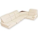 LOWYA （ロウヤ） ソファ ローソファ コーナーソファ こたつ ソファ 木製テーブル付き 3人掛け レザー アイボリー おしゃれ 新生活