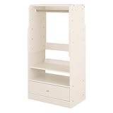 高さ調節可能 キッズラック ハンガーラック カラー：ホワイト