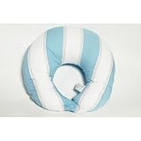 Metro Blue/White/Chocolate Nursing Pillow by Bacati