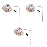 Fenteer 剛性 フランジ カップリング　モーターコネクタ　シャフト カプラー　3セット：4mm 6mm 8mm　