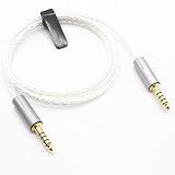 [ 4.4mm - 4.4mm 5極バランス ] 8芯銀メッキ線ハンドメイドケーブル バランス ミニケーブル 4.4mm オス→オス … [ 4.4mm - 4.4mm 5極バランス ] 8芯銀メッキ線ハンドメイドケーブル バランス ミニケーブル 4.4mm オス→オス 1m