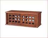 【スパイスラック 木製】 桐 格子両面引き戸 カウンター上置き収納庫 60cm幅