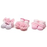 新生児ソックス3足セット ライト ピンク 9-11cm