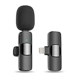 ピンマイク ワイヤレス スマホ マイク iPhone/iPad用マイク ycabeself 瞬時接続 360°集音 ノイズ軽減 プラグ＆プレイ APP不要 Bluetooth不要 7時間連続使用 超ミニ クリップ式 Vlog撮影/動画配信/生放送等に対応 収納袋付き