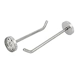 uxcell フィッティングルーム用 ステンレス製 壁掛け ハンガー 40mm ベース径 150mm ロング 2本