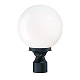 Acclaim 5267BK/WH Havana Collection 1-Light Post Mount Outdoor Light Fixture, Matte Black [並行輸入品]