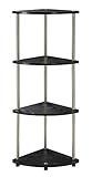 High Quality Designs2Go X-Tra Storage 4-Tier Corner Shelf, Black