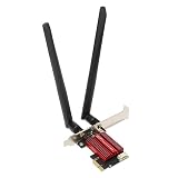 7265AC Pro PCIE ネットワークカード、300Mbps 2.4GHz 867Mbps 5GHz デュアルアンテナ PCIE WiFi アダプタカード、 7 8 10 11 用、デスクトップ PC 用 Bluetooth PCIE X16 拡張カード