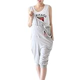 (マーシェル) Marshel マタニティ オーバーオール サロペット カジュアル 産前 産後 長く使える グレー フリーサイズ