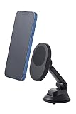 エレコム 車載ワイヤレス充電器 マグネット吸着 7.5W 5W 車載ホルダー スマホホルダー 車 ゲル吸着 [Magsafe対応iPhone 14/13/12 対応] ブラック W-QC10BK