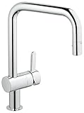 グローエ(GROHE) ミンタフレア シングルレバーキッチン混合栓(ヘッド引き出し式) JP136300 (グローエジャパン公式・ 日本規格適合品)