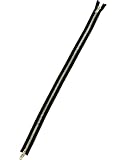 Y.K.K エクセラ オープンファスナー 逆開 5号 ダブル EXCELLA (ニッケル（シルバー）, 60cm, 1, ブラック(#580))