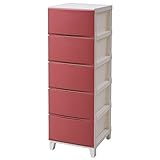 サンカ ルームス(ROOM'S) 5段 チェスト(幅34 奥行42) サンドピンク 前面マット仕上げ RSD-S345(SP)