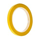 [pont du monde] カッティングシート ラインテープ 耐水テープ 5mm × 66m (幅0.5cm) (黄)