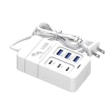 USB 充電ハブ、USB 充電ステーション, 6ポートUSB充電器, 35W/3A 6ポート充電ステーション、家庭、職場用多機能USB充電ハブ