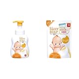 【セット買い】キューピー しっとり全身ベビーソープ 泡タイプ ポンプ 400ml + キューピー しっとり全身ベビーソープ 泡タイプ つめかえ用 350ml 無香料