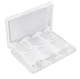 リタプロショップ® カードケース 3DS 最大22枚収納 SD2枚 microSD2枚 ペン2本 ソフト 収納ケース (クリアホワイト)