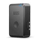 Bluetooth 5.2 ワイヤレスオーディオトランスミッター &レシーバー 発信機＆受信機- August MR230B- 一台二役 apt-X LL/aptx-hd/aptx adaptive対応 低遅延 USB充電 13時間連続使用 TV/ヘッドホン/カー コンパクト