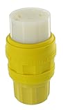 Leviton 78W09-C 30A-120/208V, Non-NEMA, 4P, 4W Industrial Grade, Non-Grounding, Wetguard Locking Con