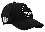 Harley-Davidson Willie G Skull ブラック ベースボールキャップ ストレッチフィット BC119930 Free Size