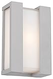 Forecast Lighting F8540-10 Newport One-Light ADA Exterior Wall Light with Etched White Opal Glass, G