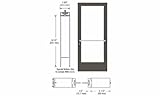 crl-u.s。アルミニウムブロンズ陽極酸化Singleアクティブなリーフのペア36 " x 84 "シリーズ400 Medium Stile左側ラッチセンターピボットa.d.a.アクセスで玄関ドア下