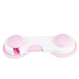 ベビーガード はがせる 多目的 キャビネット ストッパー 冷蔵庫 ドア 引き出し 開き戸 ロック（10個セット） (ピンク)