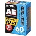 TDK オーディオカセットテープ AE 60分11巻パック [AE-60X11G]