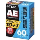 TDK オーディオカセットテープ AE 60分11巻パック [AE-60X11G]