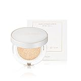 BLANC DIVA Gleam Coverage Cushion #21 Pink, 0.45 Oz, SPF 50+, PA++++, Blocking UV Rays, Semi-matte, Wrinkle Improvement, Zinc Oxide, Titanium Dioxide, Cushion foundation korean makeup